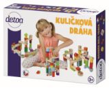 Kuličková dráha dřevěná 58ks - Kuličkodráhy Kuličková dráha dřevěná 58ks