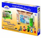 Magnetické divadlo Červená Karkulka s dřevěnými figurkami v krabici