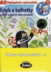 Krtkova dobrodružství 1-3 - 3 DVD (pošetka) - Zdeněk Miler - Pohádky a rodinné filmy Krtkova dobrodružství 1-3 - 3 DVD (pošetka)