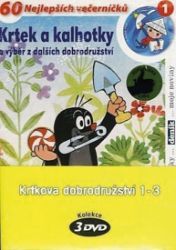 Krtkova dobrodružství 1-3 - 3 DVD (pošetka) - Zdeněk Miler - Pohádky a rodinné filmy Krtkova dobrodružství 1-3 - 3 DVD (pošetka)