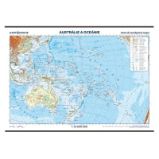 Austrálie a Oceánie - školní nástěnná zeměpisná mapa 1:13 mil./136x96 cm - Školní atlasy a mapy Austrálie a Oceánie - školní nástěnná zeměpisná mapa 1:13 mil./136x96 cm