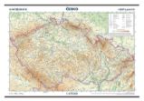 Česko - reliéf a povrch 1:375 000 nástěnná mapa - Školní atlasy a mapy Česko - reliéf a povrch 1:375 000 nástěnná mapa