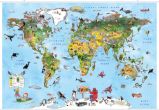 Ilustrovaná mapa světa - Mapy a průvodci Ilustrovaná mapa světa