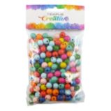 Korálky dřevo 12mm bar.mix 200ks - Kreativní hry Korálky dřevo 12mm bar.mix 200ks