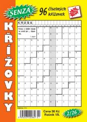 Senza číselné křížovky 2/2026 - Křížovky Senza číselné křížovky 2/2026