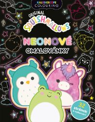 Squishmallows - Neonové omalovánky - kolektiv autorů - Omalovánky pro děti Squishmallows - Neonové omalovánky