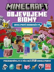 Minecraft - Objevujeme biomy - Samolepkové dobrodružství - kolektiv autorů - Samolepky pro děti Minecraft - Objevujeme biomy - Samolepkové dobrodružství