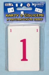 Karty s číslicemi a matematickými znaky