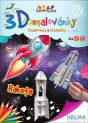 3D omalovánky Raketa 3D omalovánky Raketa