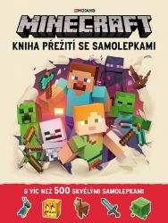 Minecraft - Kniha přežití se samolepkami - kolektiv autorů - Omalovánky a samolepky pro děti Minecraft - Kniha přežití se samolepkami