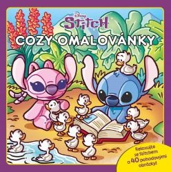 Stitch Cozy malovánky - Omalovánky a samolepky pro děti Gábinin kouzelný domek - Hádanky se samolepkami