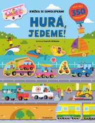 Knížka se samolepkami - Hurá, jedeme! - Joli Hannah - Omalovánky a samolepky pro děti Hurá, jedeme! - Knížka se samolepkami