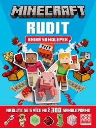 Minecraft - Rudit - Kniha samolepek - kolektiv autorů - Omalovánky a samolepky pro děti Minecraft - Rudit - Kniha samolepek