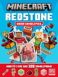 Minecraft - Redstone - Kniha samolepiek - kolektiv autorů - Slovenské knihy pro děti Minecraft - Redstone - Kniha samolepiek
