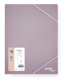 Spoko ReLeaf box na spisy s fixační gumičkou A4 SoftTouch - fialová - Archivace, boxy a pořadače Spoko ReLeaf box na spisy s fixační gumičkou A4 SoftTouch - fialová