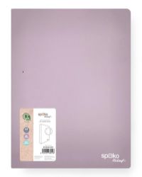 Spoko ReLeaf kroužkový pořadač, 4RO, 35mm, A4 SoftTouch - fialový Spoko ReLeaf kroužkový pořadač, 4RO, 35mm, A4 SoftTouch - fialový