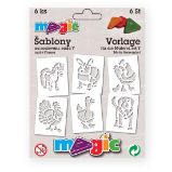 MAGIC papírové šablony na malování FARMA - Papíry a čtvrtky MAGIC papírové šablony na malování FARMA
