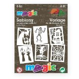 MAGIC papírové šablony na malování HOROR - Papíry a čtvrtky MAGIC papírové šablony na malování HOROR