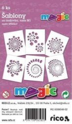 MAGIC papír šablony na malování SPIRALY MAGIC papír šablony na malování SPIRALY