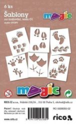 MAGIC papír šablony na malování STOPY - Papíry a čtvrtky MAGIC papír šablony na malování STOPY