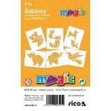 MAGIC papír šablony na malování GEOMETRI - Papíry a čtvrtky MAGIC papír šablony na malování GEOMETRI