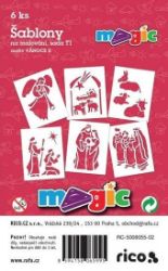 MAGIC papír šablony na malování VÁNOCE I - Papíry a čtvrtky MAGIC papír šablony na malování VÁNOCE I