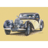 Pohlednice 3D Bugatti Atalante 1938 - Pohlednice, přání 3D Bugatti Atalante 1938