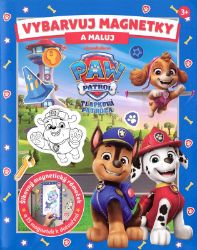 Tlapková patrola - Vybarvuj magnetky - neuveden - Kouzelné čtení a ALBI tužka Tlapková patrola - Vybarvuj magnetky