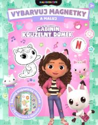 Gábinin kouzelný domek - Vybarvuj magnetky - neuveden - Kouzelné čtení a ALBI tužka Gábinin kouzelný domek - Vybarvuj magnetky