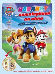 Tlapková patrola - Hádanky se samolepkami na okno - neuveden - Kouzelné čtení a ALBI tužka Tlapková patrola - Hádanky se samolepkami na okno