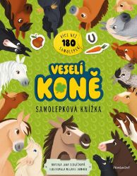 Samolepková knížka – Veselí koně - Jana Sedláčková - Omalovánky a samolepky pro děti Samolepková knížka – Veselí koně