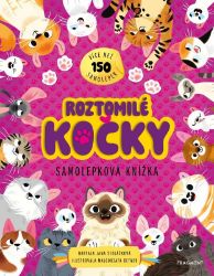 Samolepková knížka – Roztomilé kočky - neuveden - Omalovánky a samolepky pro děti Samolepková knížka – Roztomilé kočky