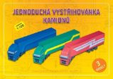 Jednoduchá vystřihovánka kamionů - Stavebnice papírového modelu - Vystřihovánky pro děti Jednoduchá vystřihovánka kamionů - Stavebnice papírového modelu