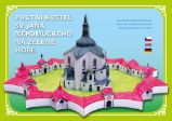 Poutní Kostel sv. Jana Nepomuckého na Zelené hoře - Stavebnice papírového modelu - Vystřihovánky pro děti Poutní Kostel sv. Jana Nepomuckého na Zelené hoře - Stavebnice papírového modelu