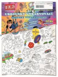 Vybarvovací ubrousky Vesmír 12 kusů - Kreativní sady a materiály Vybarvovací ubrousky Vesmír 12 kusů