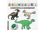 Dinosauři omalovánky se samolepkami - Radka Kneblová - Omalovánky dinosaurů Dinosauři omalovánky se samolepkami