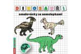 Dinosauři omalovánky se samolepkami - Radka Kneblová - Omalovánky dinosaurů Dinosauři omalovánky se samolepkami
