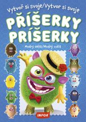 Vytvoř si svoje příšerky - Modrý sešit / Vytvor si svoje príšerky - Modrý zošit + samolepk