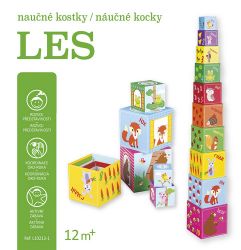 Les - Naučné kostky - Knihy pro nejmenší Les - Naučné kostky