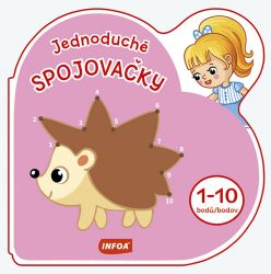 Jednoduché spojovačky 1-10 - Omalovánky jednorožců Jednoduché spojovačky 1-10