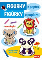Figurky z papíru - Modrý sešit / Figúrky z papiera - Modrý zošit + samolepky Figurky z papíru - Modrý sešit / Figúrky z papiera - Modrý zošit + samolepky