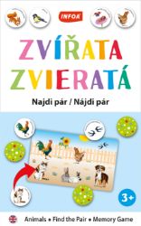 Výuková hra (krabička) Najdi pár - Zvířata / Zvieratá Výuková hra (krabička) Najdi pár - Zvířata / Zvieratá