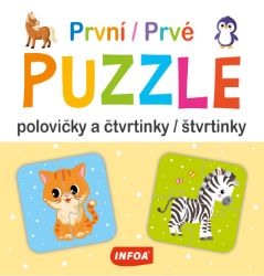 První puzzle - Polovičky a čtvrtinky / Prvé puzzle - Polovičky a štvrtinky - Puzzle První puzzle - Polovičky a čtvrtinky / Prvé puzzle - Polovičky a štvrtinky
