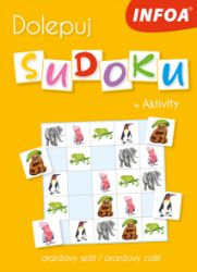 Dolepuj sudoku + Aktivity - oranžový sešit / oranžový zožit - Slovenské knihy pro děti Dolepuj sudoku