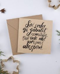 Be Nice vánoční prání -  Své srdce ti zabalit nemůžu