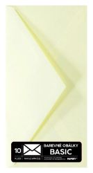 Obálky BASIC 10 KS (DL) 110x220 mm pastelová krémová