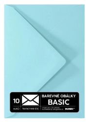 Obálky BASIC 10 KS (C6) 114x162 mm pastelová nebesky modrá - Obaly a obálky Obálky PREMIUM 5 KS (C6) 114x162 mm pastelová nebesky modrá