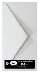 Obálky BASIC 10 KS (DL) 110x220 mm pastelová šedá