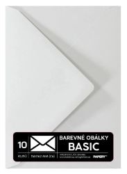 Obálky BASIC 10 KS (C6) 114x162 mm pastelová šedá - Obaly a obálky Obálky PREMIUM 5 KS (C6) 114x162 mm pastelová šedá