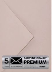 Obálka PREMIUM 5 KS (C6) 114x162 mm Starorůžová Vintage